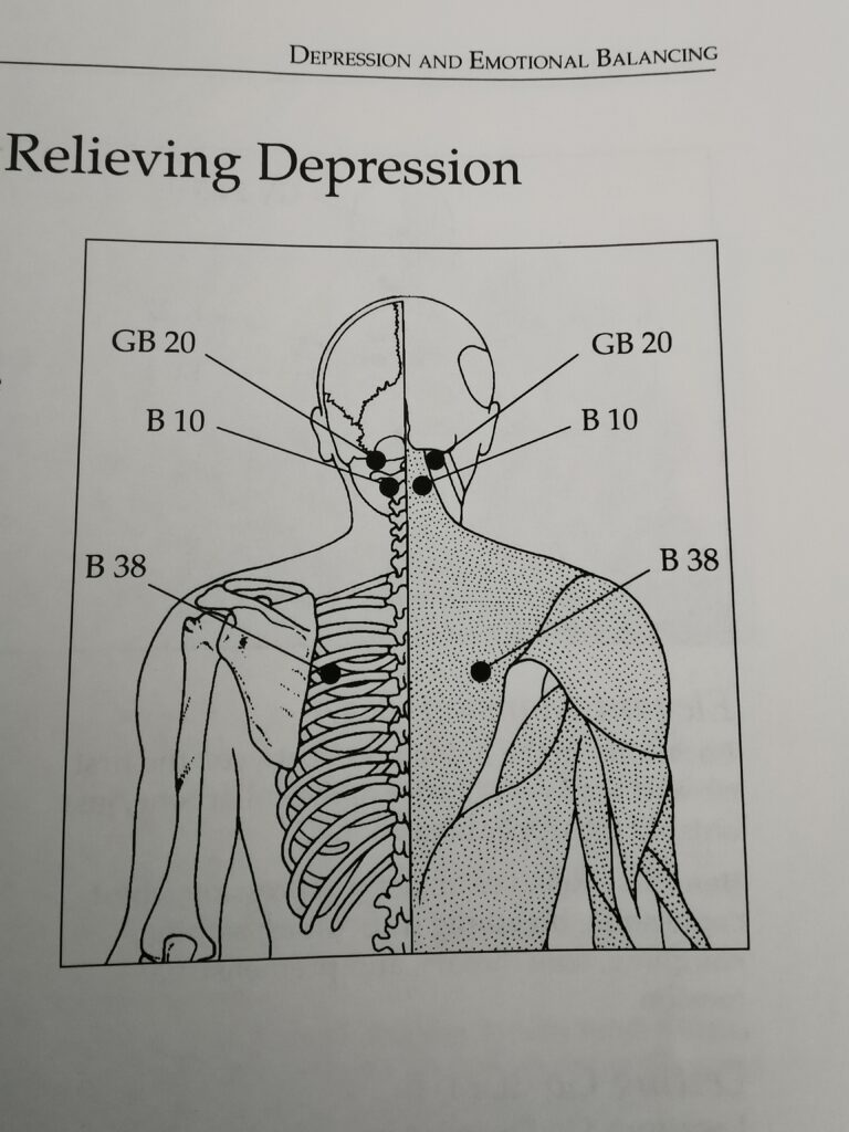 Review of Acupressure Potent Points_depression relieving points-back