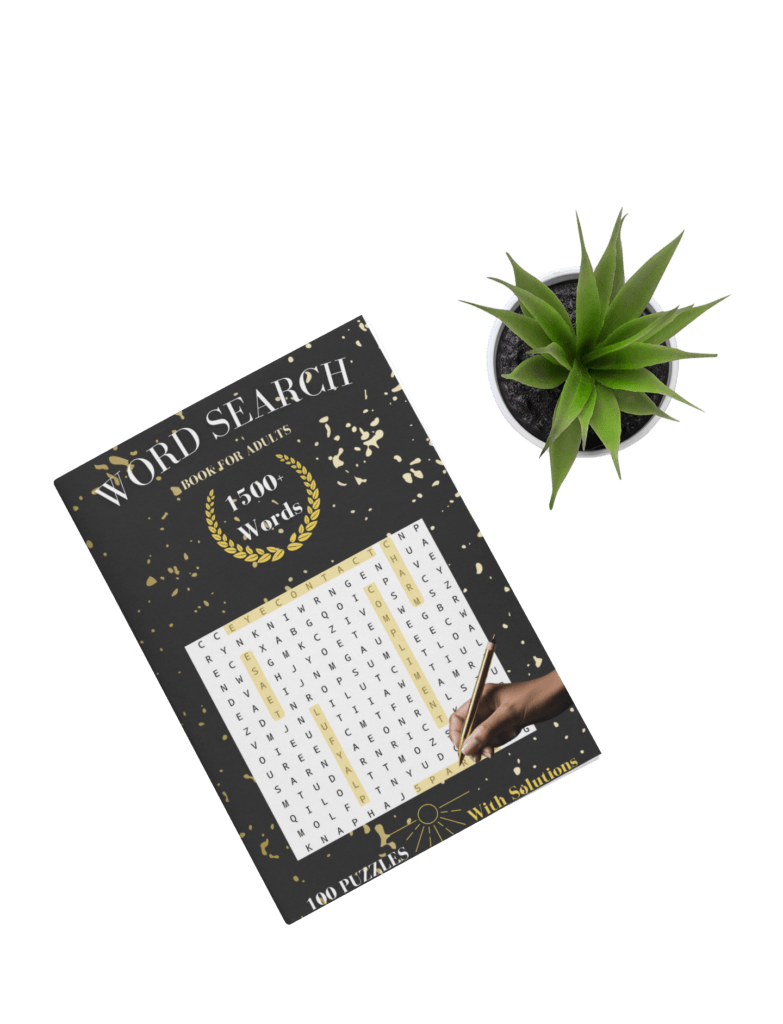 word search for adults with solutions